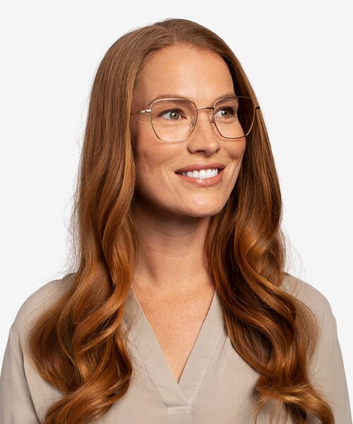 Genuine Gold Yellow MetalEyeglass Frames for Women from EyeBuyDirect