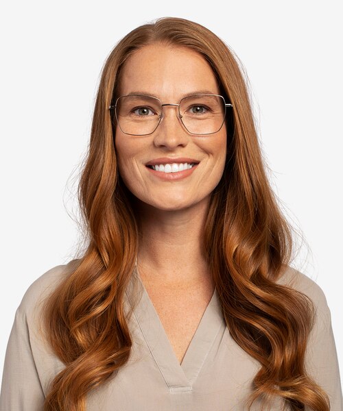 Genuine Silver Green MétalMontures de lunettes de vue pour Femmes d'EyeBuyDirect