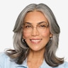 Ines Black Gold MetalEyeglass Frames for Women from EyeBuyDirect