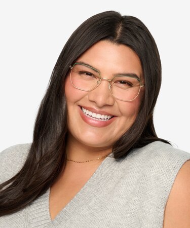 Gold Green Milner -  Metal Eyeglasses