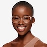 Operetta Gold Nude MétalMontures de lunettes de vue pour Femmes d'EyeBuyDirect
