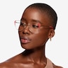 Operetta Gold Burgundy MetalEyeglass Frames for Women from EyeBuyDirect