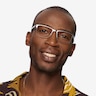 Carbon Matte Gunmetal MetalEyeglass Frames for Men from EyeBuyDirect