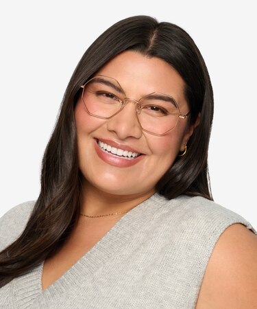 Bronze Imagine -  Metal Eyeglasses