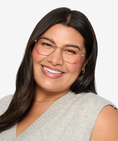Imagine Bronze MetalEyeglass Frames for Women from EyeBuyDirect