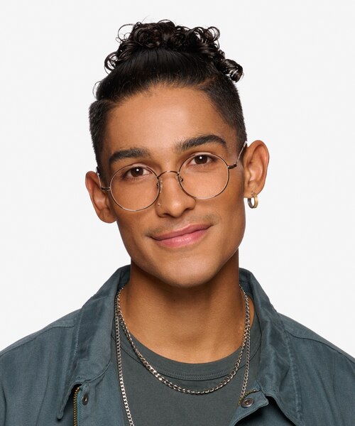 Lanscilo Bronze MetalEyeglass Frames for Men from EyeBuyDirect