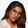 Lanscilo Bronze MetalEyeglass Frames for Women from EyeBuyDirect