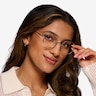 Lanscilo Matte Silver MetalEyeglass Frames for Women from EyeBuyDirect