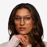 Parallel Matte Gold MetalEyeglass Frames for Women from EyeBuyDirect