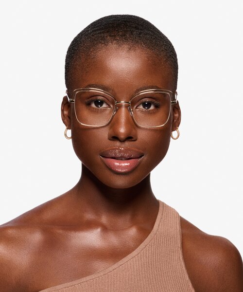 Oscillate Gold MetalEyeglass Frames for Women from EyeBuyDirect