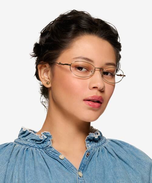 Rose Gold Juliet -  Metal Eyeglasses