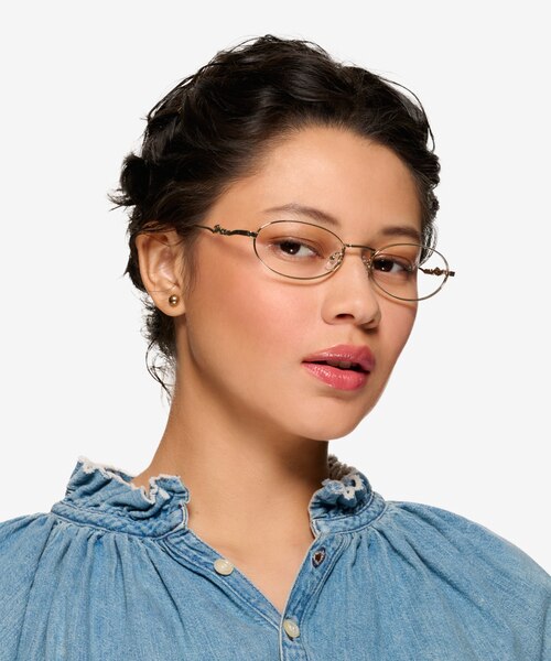 Juliet Rose Gold MetalEyeglass Frames for Women from EyeBuyDirect