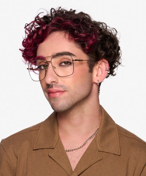 Romeo Black Gold MetalEyeglass Frames for Men from EyeBuyDirect