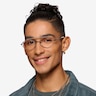 Trig Black White MetalEyeglass Frames for Men from EyeBuyDirect