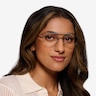 Trig Black White MetalEyeglass Frames for Women from EyeBuyDirect