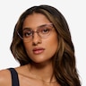 Mila Purple MetalEyeglass Frames for Women from EyeBuyDirect