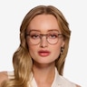 Task Black MetalEyeglass Frames for Women from EyeBuyDirect