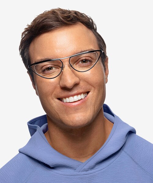 Loom Black MetalEyeglass Frames for Men from EyeBuyDirect