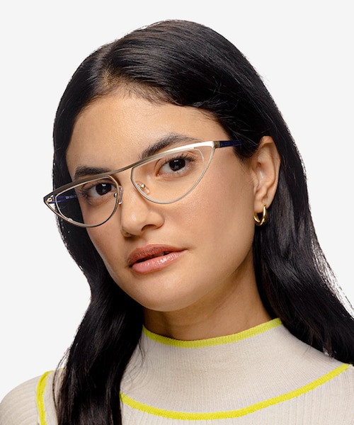 Loom Gold MetalEyeglass Frames for Women from EyeBuyDirect