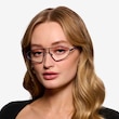 Proto Blue Black MetalEyeglass Frames for Women from EyeBuyDirect