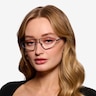 Proto Blue Black MetalEyeglass Frames for Women from EyeBuyDirect