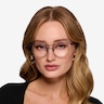 Proximo Blue Black MetalEyeglass Frames for Women from EyeBuyDirect
