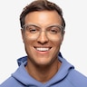 Magnet Matte Silver MetalEyeglass Frames for Men from EyeBuyDirect