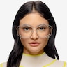 Magnet Matte Silver MetalEyeglass Frames for Women from EyeBuyDirect