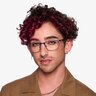 Careerist Blue MetalEyeglass Frames for Men from EyeBuyDirect