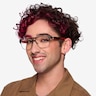 Cab Black Red MetalEyeglass Frames for Men from EyeBuyDirect