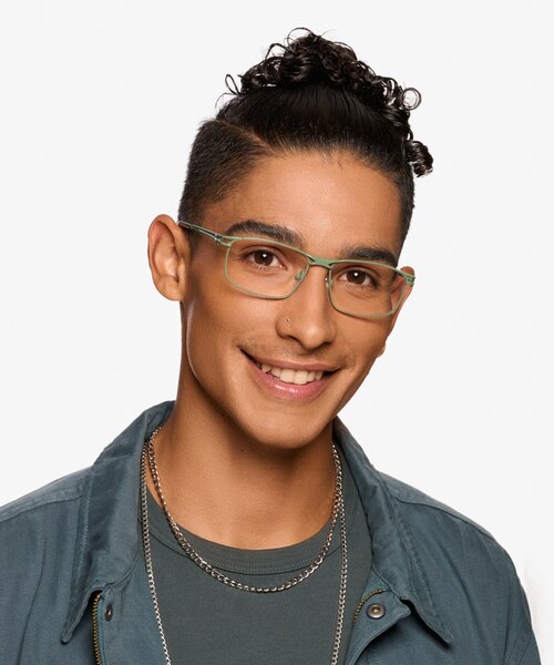Nexus Green MetalEyeglass Frames for Men from EyeBuyDirect