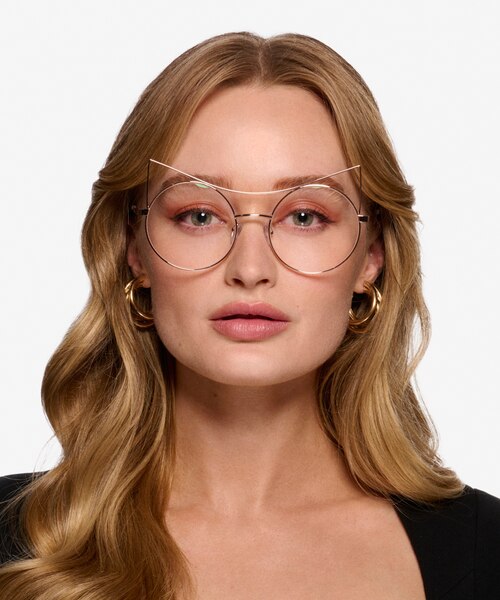 Singapura Rose Gold MetalEyeglass Frames for Women from EyeBuyDirect