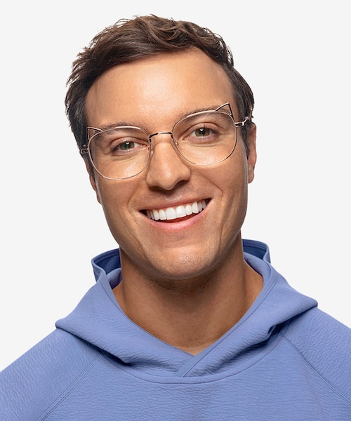 Cymric Rose Gold MetalEyeglass Frames for Men from EyeBuyDirect