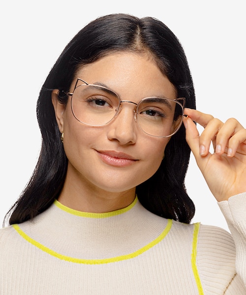 Cymric Rose Gold MetalEyeglass Frames for Women from EyeBuyDirect
