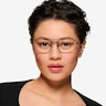 Cumulo Matt Black MetalEyeglass Frames for Women from EyeBuyDirect