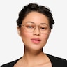 Foxtrot Shiny Gold Spotty Tortoise MetalEyeglass Frames for Women from EyeBuyDirect