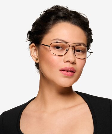 Matte Black Uniform -  Metal Eyeglasses