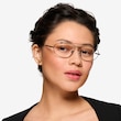 Uniform Matte Black MetalEyeglass Frames for Women from EyeBuyDirect