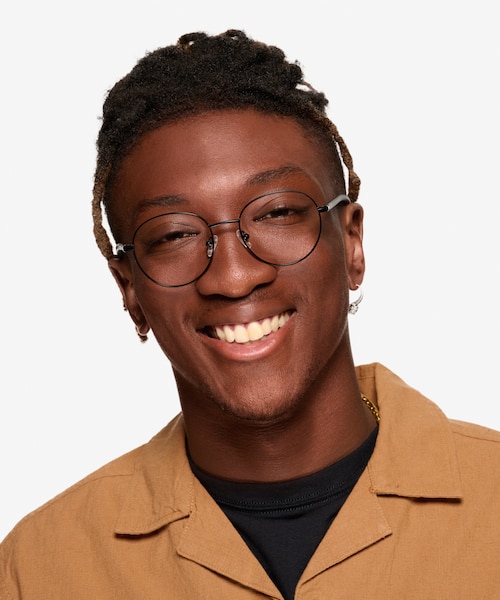 Motivate Matt Black MetalEyeglass Frames for Men from EyeBuyDirect