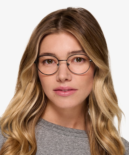 Motivate Matt Black MetalEyeglass Frames for Women from EyeBuyDirect