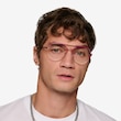 Sparkle Gradient Red MetalEyeglass Frames for Men from EyeBuyDirect