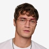 Sparkle Gradient Red MetalEyeglass Frames for Men from EyeBuyDirect