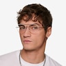 Sparkle Gradient Orange MetalEyeglass Frames for Men from EyeBuyDirect