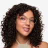 Spatter Matte Gold MetalEyeglass Frames for Women from EyeBuyDirect