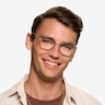Frances Matte Silver Black MetalEyeglass Frames for Men from EyeBuyDirect