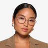 Frances Spotty Tortoise MetalEyeglass Frames for Women from EyeBuyDirect