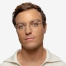 Aiko Matte Rose Gold MetalEyeglass Frames for Men from EyeBuyDirect