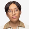 Manifest Shiny Black MetalEyeglass Frames for Men from EyeBuyDirect