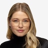 Desire Shiny Gold Red MetalEyeglass Frames for Women from EyeBuyDirect