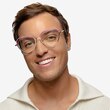 Philomena Pink Shiny Gold MetalEyeglass Frames for Men from EyeBuyDirect